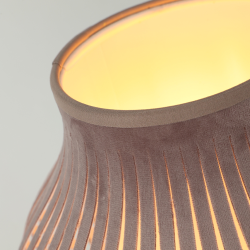 ONION lampe de table gris cendre, Style bohème chic minimaliste moderne, image détail produit ON