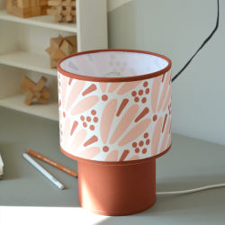 MAGGIE - Lampe de table enfant à motif floral - Ø17 cm