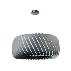 CLYDE suspension anthracite en velours style Bohème Chic Transitionnel Moderne, image produit.