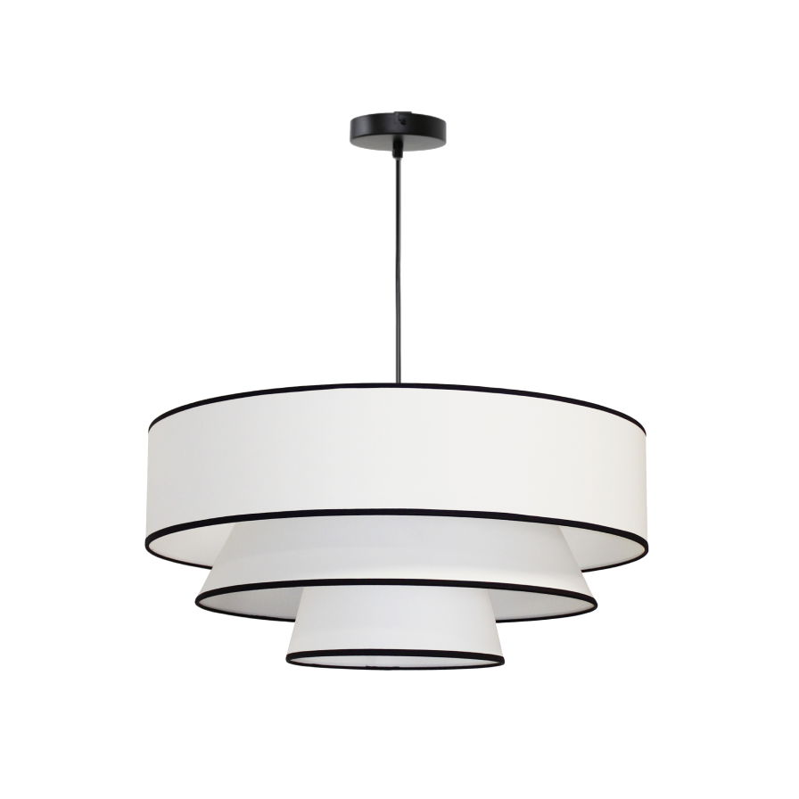 Suspension KATIE en coton blanc, style contemporain et élégant pour intérieur design