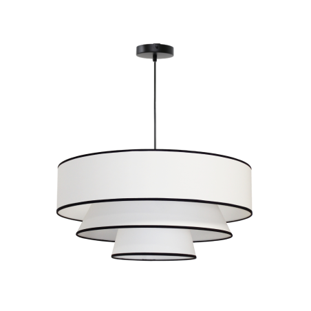 Suspension KATIE en coton blanc, style contemporain et élégant pour intérieur design