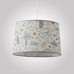 Suspension CASPER jurassique avec motifs de dinosaures colorés, luminaire pour chambre d'enfant