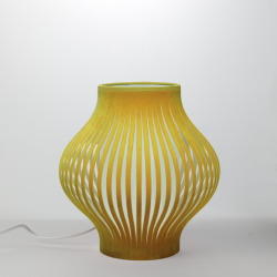 ONION - Lampe de table jaune amarillo en velours - Ø24 cm