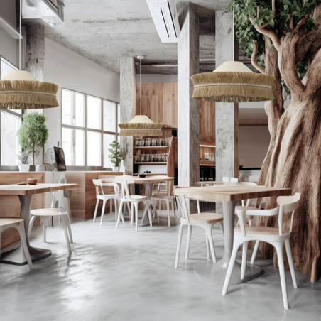 Suspension décorative à double frange pour un style Naturel Chic - Sinaya luminaires