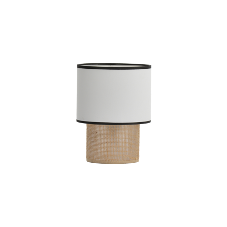 Lampe de table coton blanc 17 cm